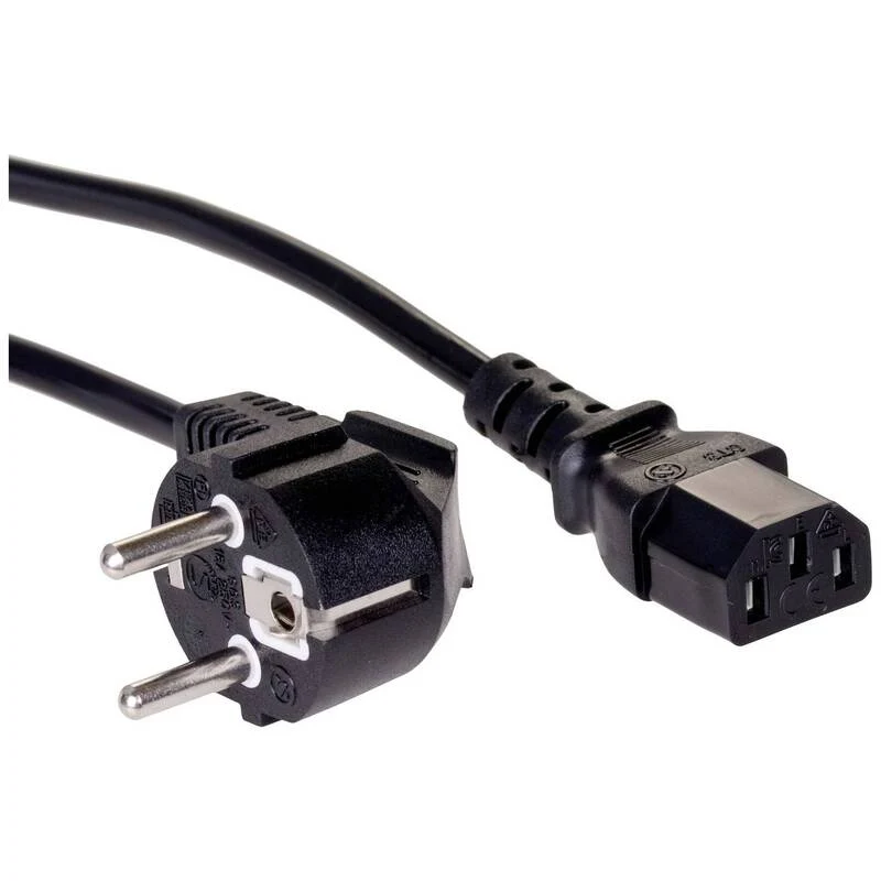 10x B-Ware Akyga Stromkabel Strom Anschlusskabel Netzkabel Buchse C13 Schwarz 3 m 10 STÜCK