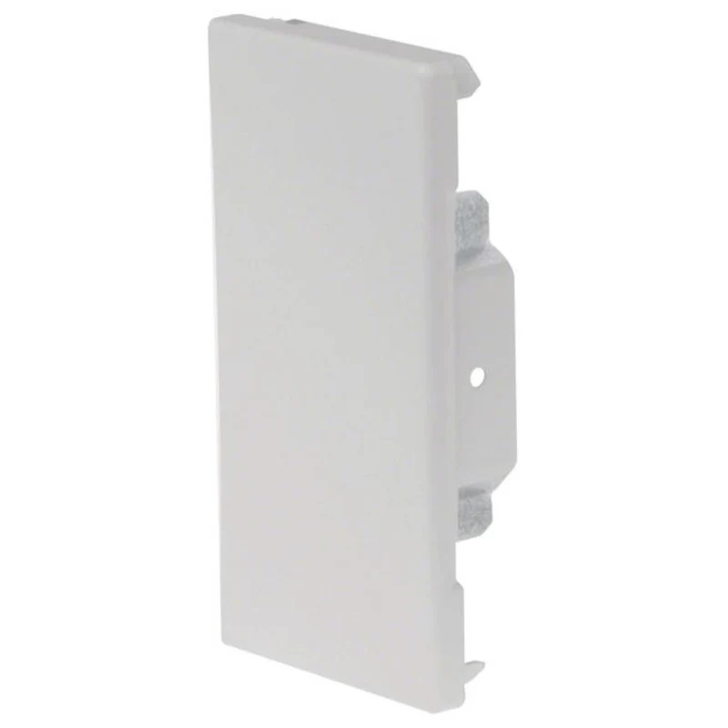 B-Ware Hager Endstück Abschlussstück Endkappe Grau Stahl 130mm x 68mm RAL7035