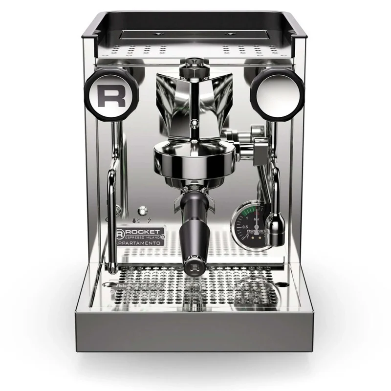 B-Ware Rocket Espressomaschine Appartamento TCA 1,8l Edelstahl 1200W Chrom Weiß 35,8cm