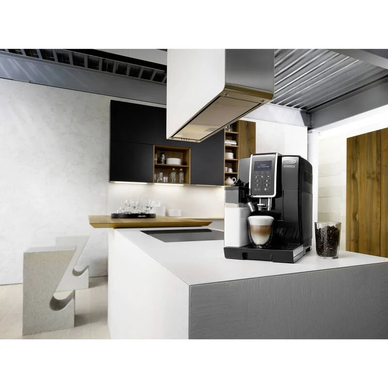 B-Ware DeLonghi Kaffeevollautomat Kaffeemaschine Dinamica Schwarz LatteCrema System