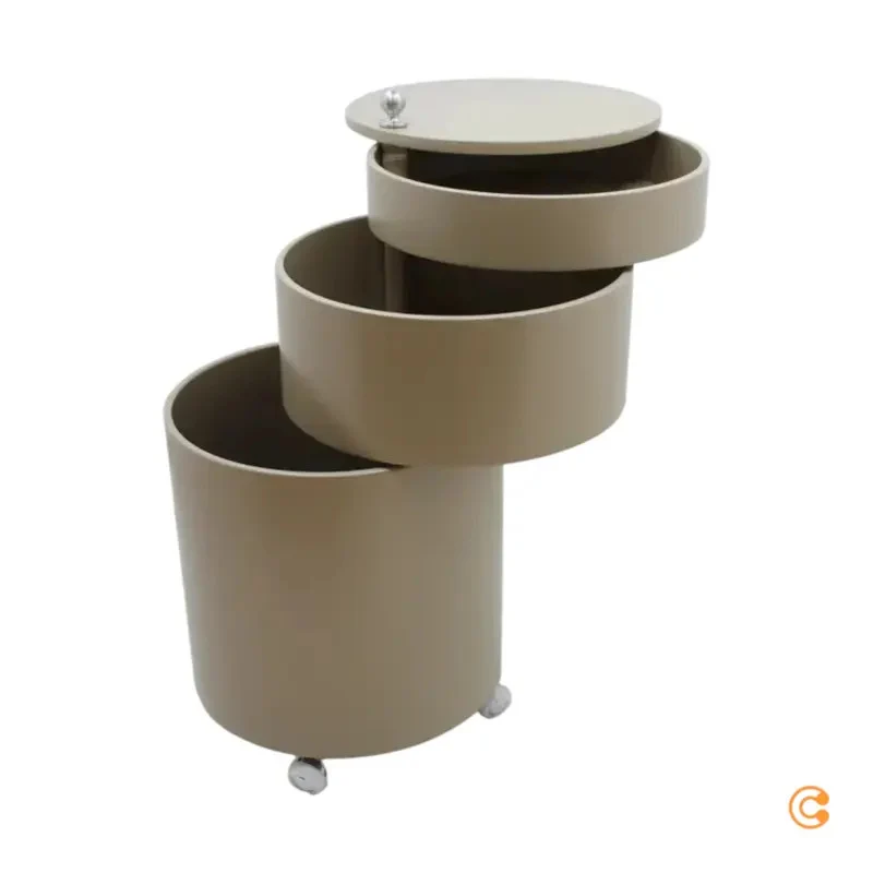 B-Ware Verpan Barboy Rollwagen Servierwagen Container mit Rollen khaki SIEHE TEXT/FOTO