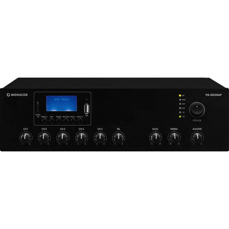 B-Ware MONACOR Verstärker Mischverstärker Audio ELA Mono Mischpult Bluetooth MP3 Radio