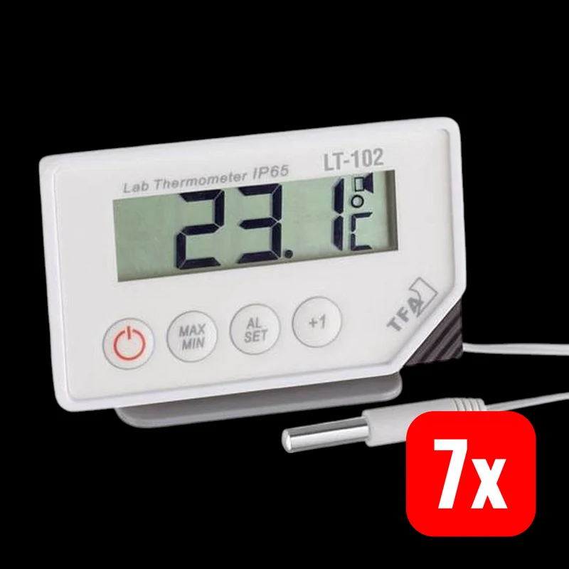 7x B-Ware TFA Dostmann Temperatur-Messgerät LT-102 Messbereich -40 bis +70 °C 7 STÜCK