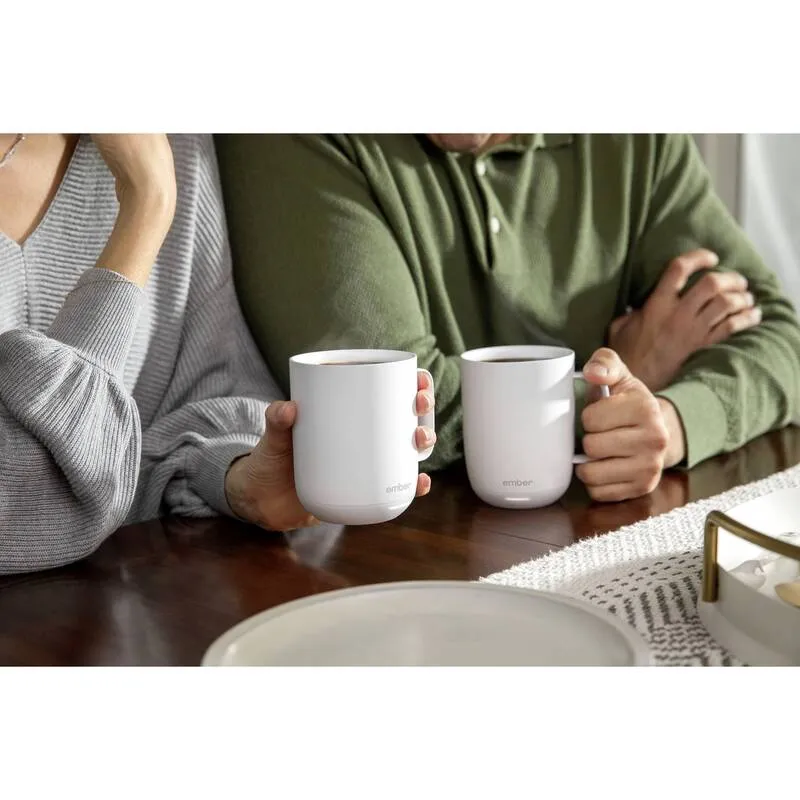 D-Ware Ember Becher Tasse Mug weiß Beheizbarer Becher Keramik 414 ml Smart DEFEKTWARE
