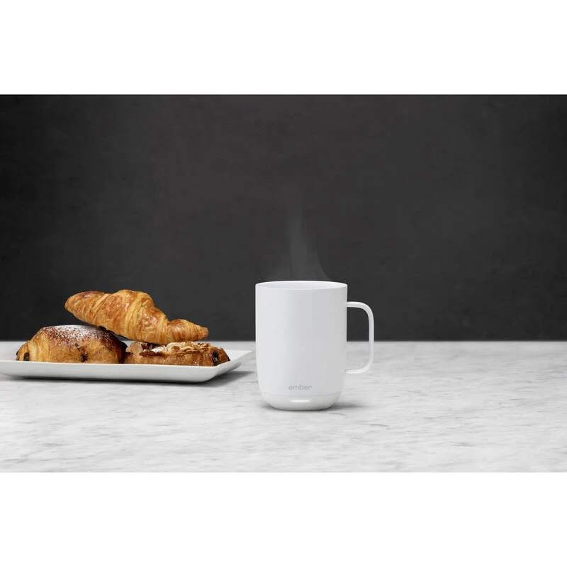 D-Ware Ember Becher Tasse Mug weiß Beheizbarer Becher Keramik 414 ml Smart DEFEKTWARE