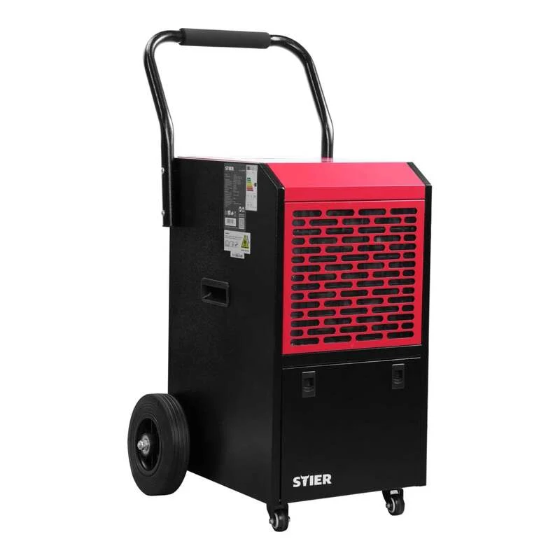 B-Ware STIER Tragbarer Luftentfeuchter 50L/Tag Smart Control für 50-200m² weiß 800W