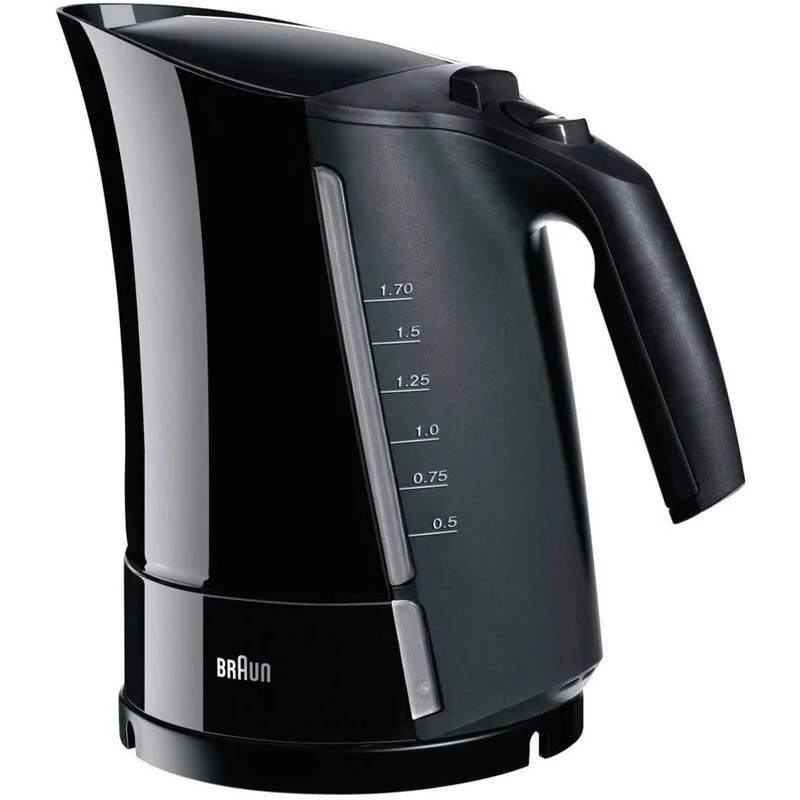 B-Ware Braun sw WK300 Wasserkocher 1,7 Liter herausnehmbarer Kalkfilter schwarz