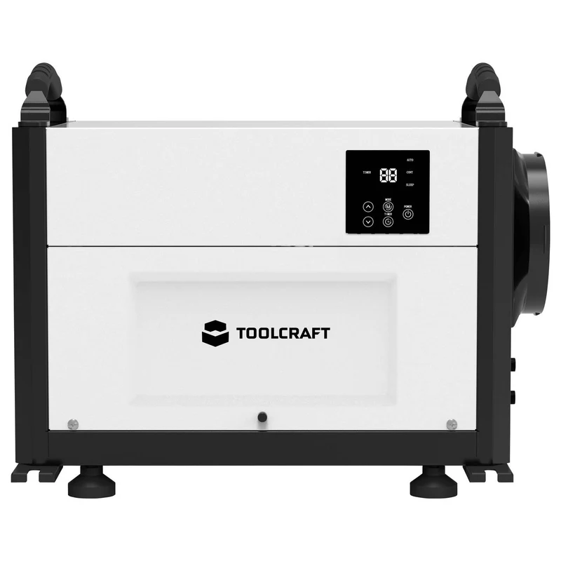 B-Ware TOOLCRAFT Luftentfeuchter Entfeuchter Industrie TC50 Grau LCD Display tragbar