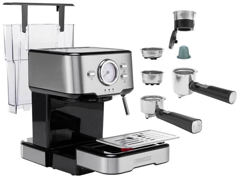 B-Ware Princess 249415 Kapselmaschine Milchaufschäumdüse Tassenwärmer