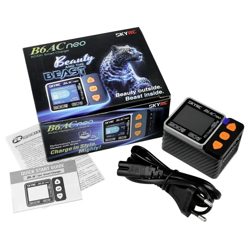 B-Ware SKYRC Modellbau Ladegerät Lader B6AC Neo LiPo LiIon NiMH Blei Akku RC Ladegerät