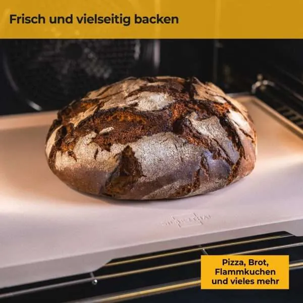 B-Ware SILBERTHAL Pizzastein Backstein Pizza Brot Gebäck Ofen Grill unglasiert 38x307