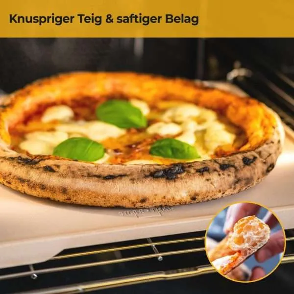 B-Ware SILBERTHAL Pizzastein Backstein Pizza Brot Gebäck Ofen Grill unglasiert 38x307