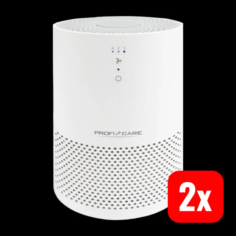 2x B-Ware Profi-Care 330750 PC-LR 3075 20 m² Weiß Luftreiniger mit Ionen-Funktion 2 STÜCK