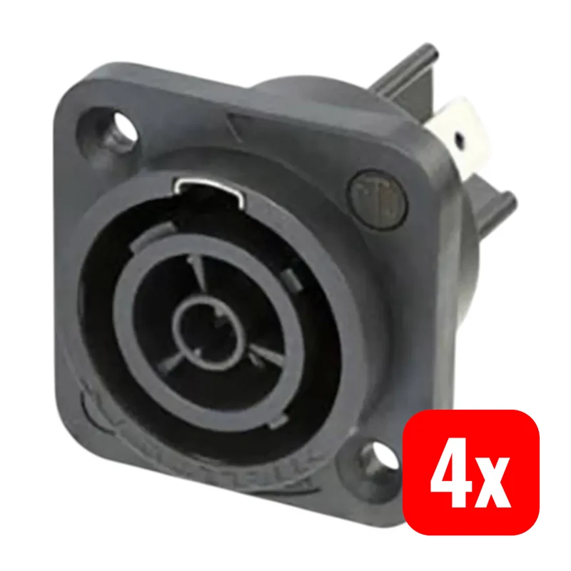 4x B-Ware Neutrik Netzsteckverbinder Buchse Stecker powerCON TRUE1 TOP Einbau 3 PE 4 STÜCK