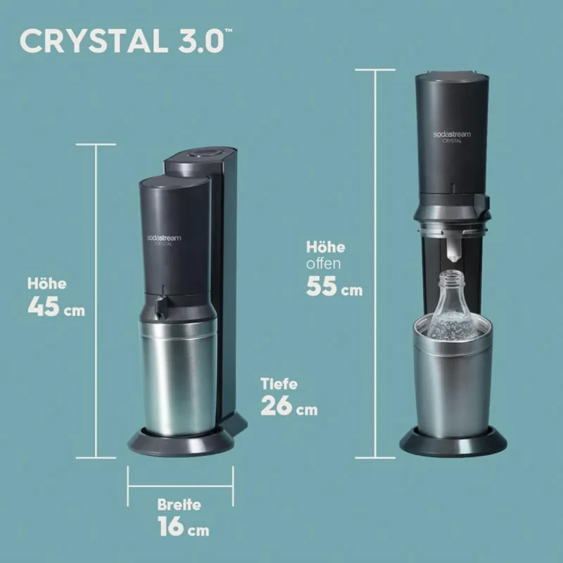 D-Ware SodaStream Wassersprudler Trinkwassersprudler Crystal 3.0 titan DEFEKTWARE979