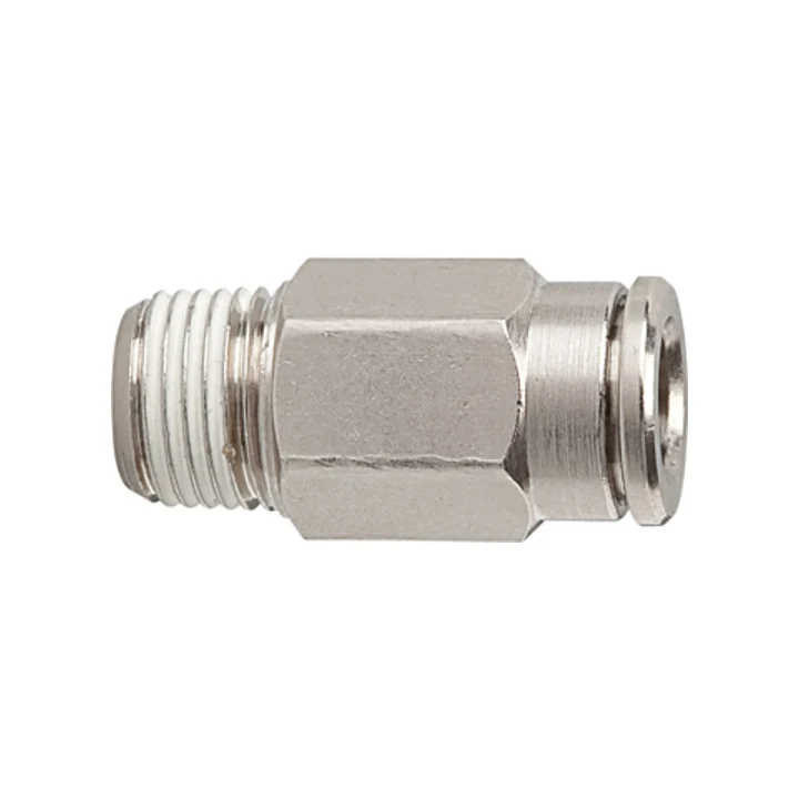 B-Ware Riegler Steckverschraubung Verbinder metallica Gerade Druckluft 10 mm 5 STÜCK