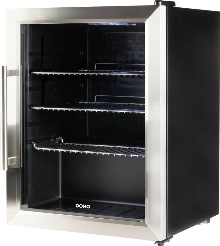 B-Ware Domo Bar-Kühlschrank Party-Kühler Glastür Schwarz DO91609BK 60L SIEHE TEXT/F378