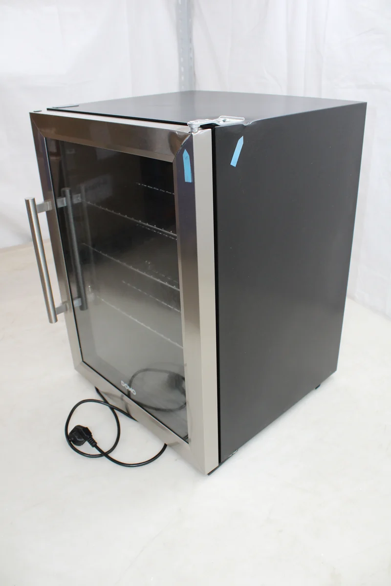 B-Ware Domo Bar-Kühlschrank Party-Kühler Glastür Schwarz DO91609BK 60L SIEHE TEXT/F378