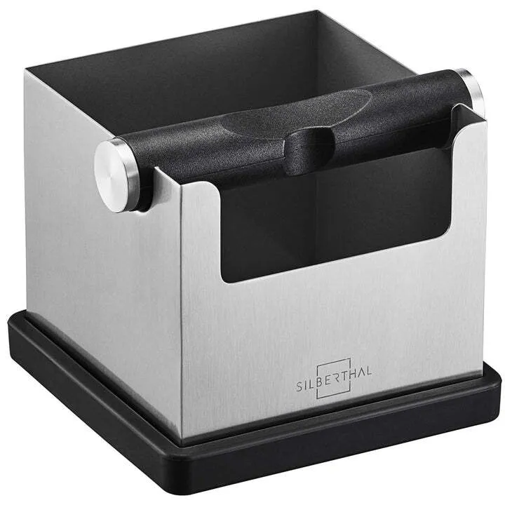 B-Ware SILBERTHAL Abklopfbehälter Knockbox Abklopfer Kaffeesatz Tamper Edelstahl537