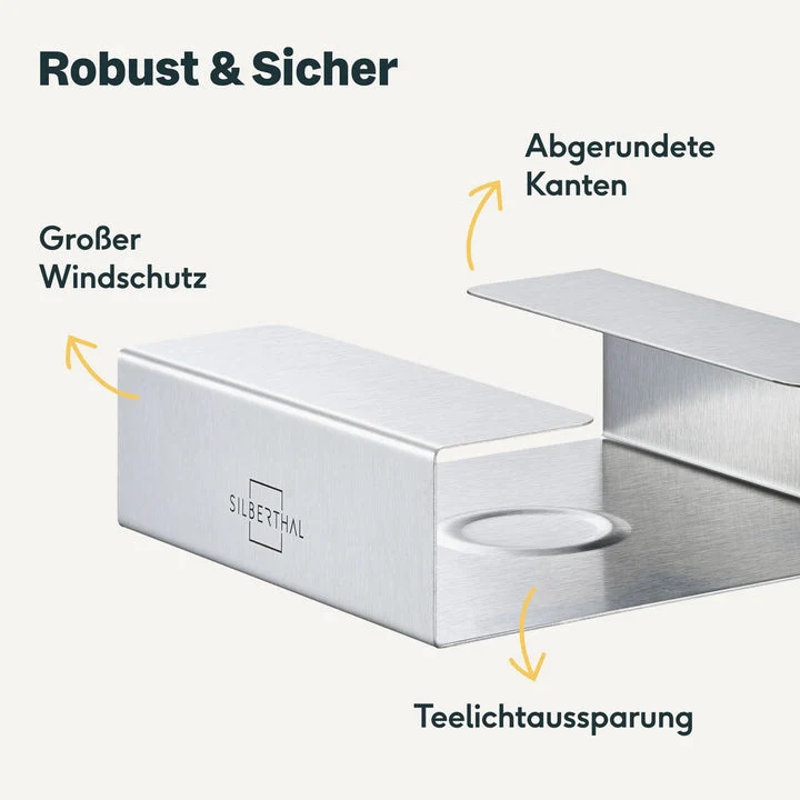 B-Ware SILBERTHAL Stövchen Teewärmer Teelichthalter Edelstahl Glaskannen 2 STÜCK