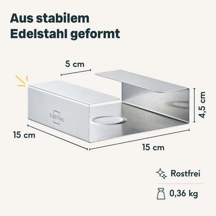 B-Ware SILBERTHAL Stövchen Teewärmer Teelichthalter Edelstahl Glaskannen 2 STÜCK