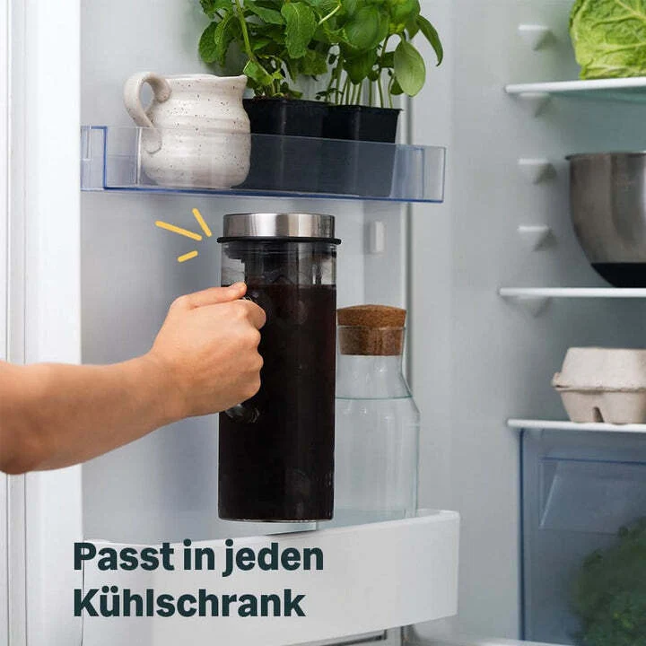 B-Ware Cold Brew Karaffe 2.0 Kaffeebereiter Glaskanne Cold Brew Kaffee Filter 13l Sk845