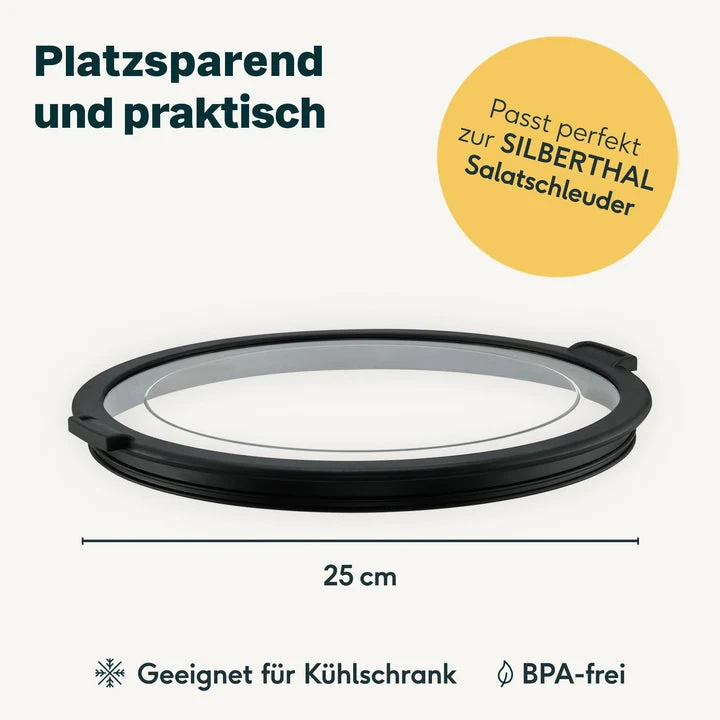 B-Ware SILBERTHAL Küchenhelfer Küchenutensilien Salatschleuder Deckel 2 STÜCK