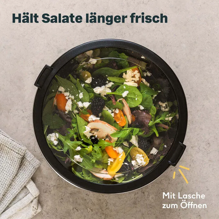 B-Ware SILBERTHAL Küchenhelfer Küchenutensilien Salatschleuder Deckel 2 STÜCK