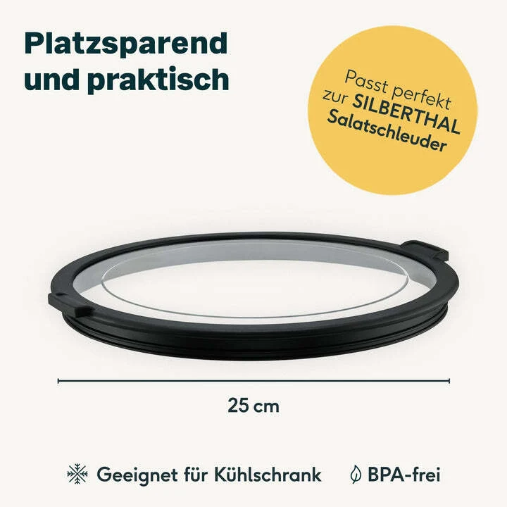 B-Ware SILBERTHAL Küchenhelfer Küchenutensilien Salatschleuder Deckel 2 STÜCK
