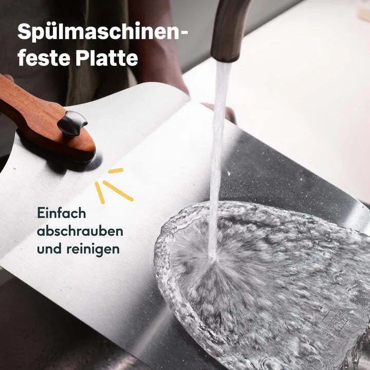 B-Ware SILBERTHAL Pizza-Schaufel Edelstahl Pizzaschieber Brotschaufel Flammkuchen