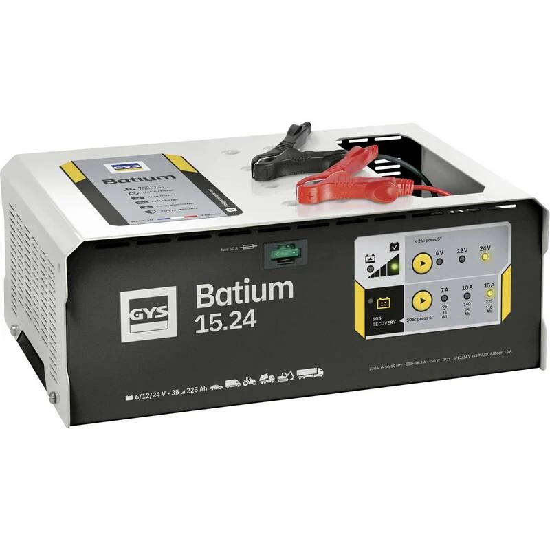 B-Ware GYS Automatikladegerät Akku-Ladegerät BATIUM 15.24 6V 12V 24V 22A