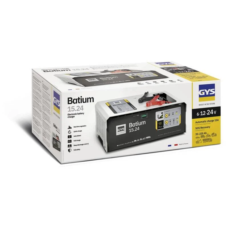 B-Ware GYS Automatikladegerät Akku-Ladegerät BATIUM 15.24 6V 12V 24V 22A