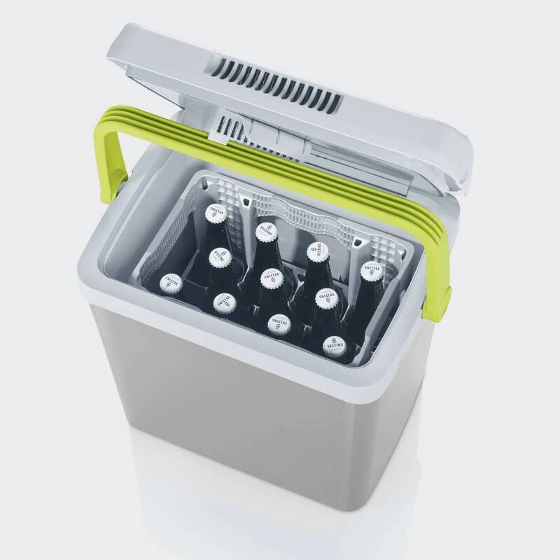 B-Ware Severin Kühlbox Thermoelektrisch 25l Grau Grün 5V 12V 230V für Reisen und