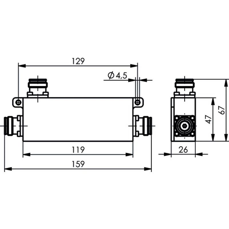B-Ware Telegärtner Power Splitter Verteiler N 100025425 IP65 300 W 50 Ohm 1 Stück