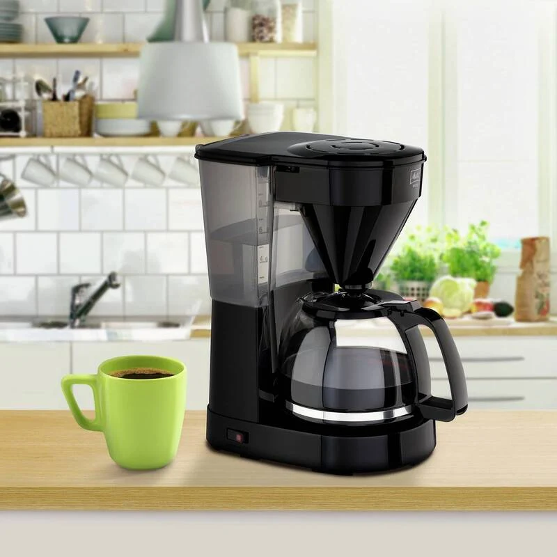 B-Ware Melitta 1023-02 Kaffeemaschine 10 Tassen Schwarz 1050 Watt Glaskanne