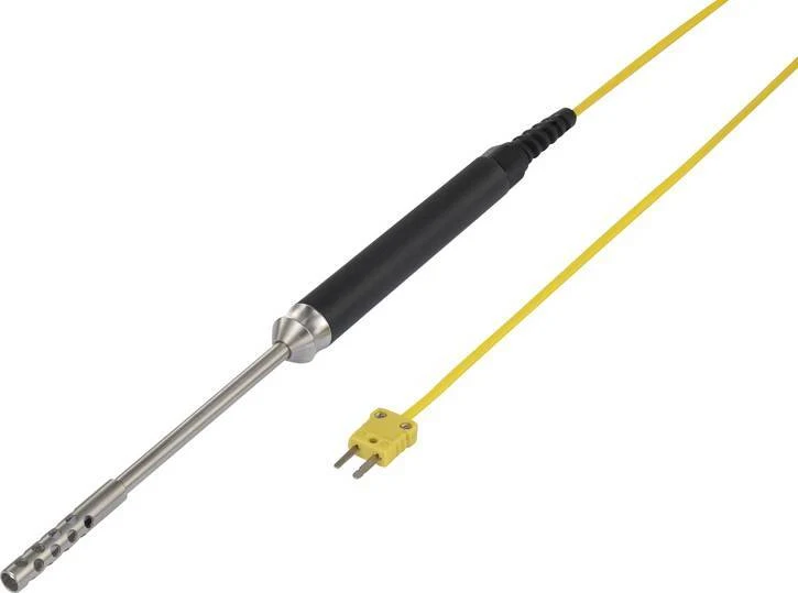 B-Ware VOLTCRAFT TP-204 Luftfühler100 bis 600°C 1m Fühler-Typ K Fühler Thermofühler