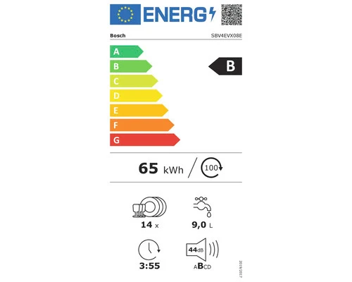 B-Ware Bosch Geschirrspüler vollintegriert SBV4EVX08E 14 Maßgedecke 9l 44dB Home