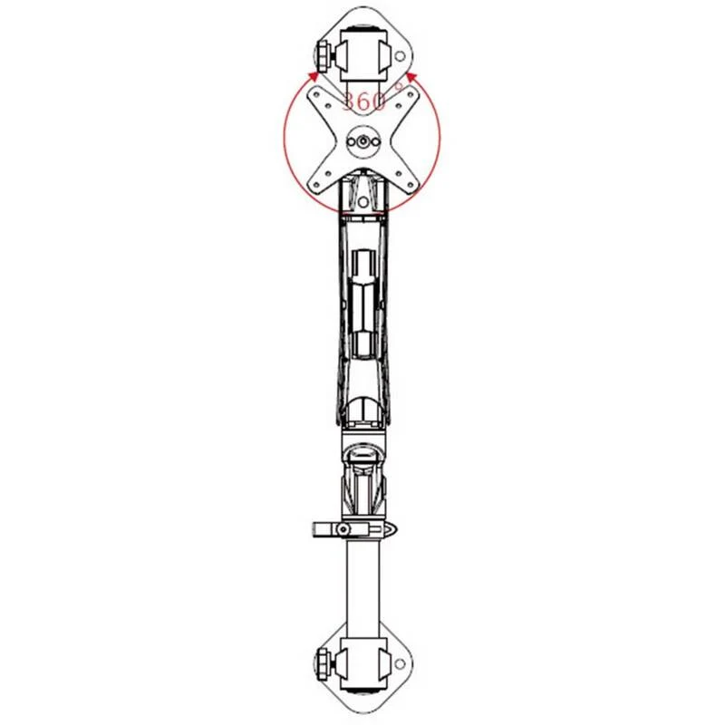 B-Ware SpeaKa Professional SuperFlex Monitorhalter höhenverstellbar 10"-30" grau