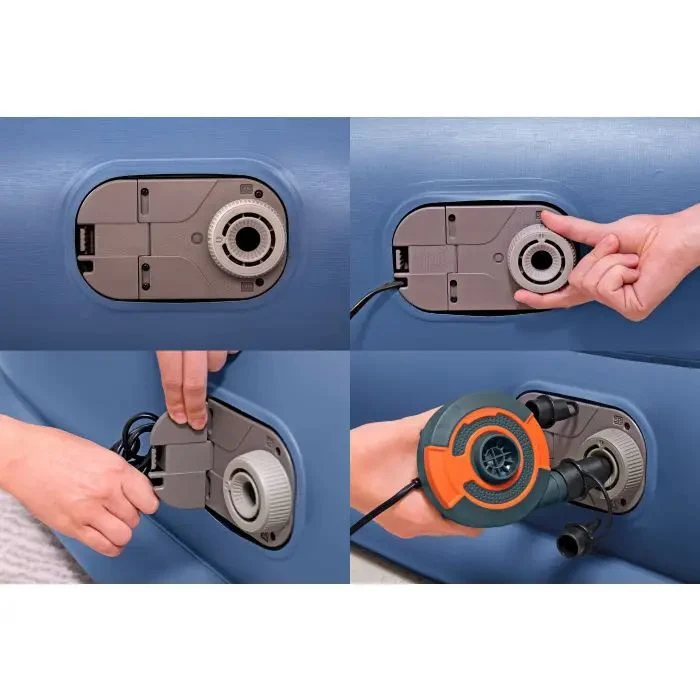 B-Ware Bestway Doppelluftbett TriTech mit Elektropumpe 203x152cm für 2 Personen 300kg