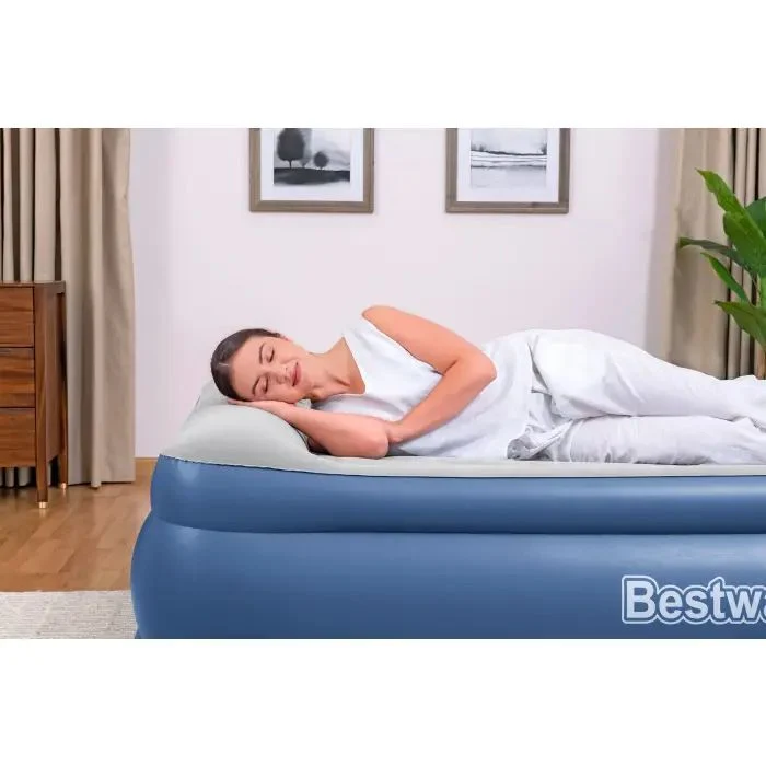 B-Ware Bestway Doppelluftbett TriTech mit Elektropumpe 203x152cm für 2 Personen 300kg