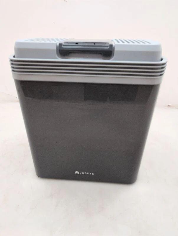 C-Ware Kühlbox Nordpol Elektrische Kühlbox 24L 12V 230V Grau für Ausflüge und Reisen