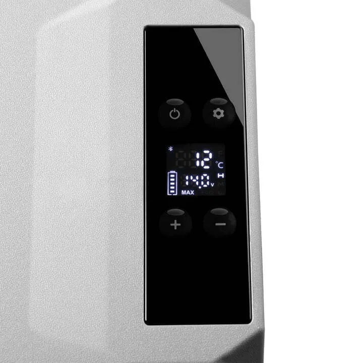B-Ware Kompressor Kühlbox Yukon 50l Kühlgerät mit App Steuerung und USB Anschluss grau