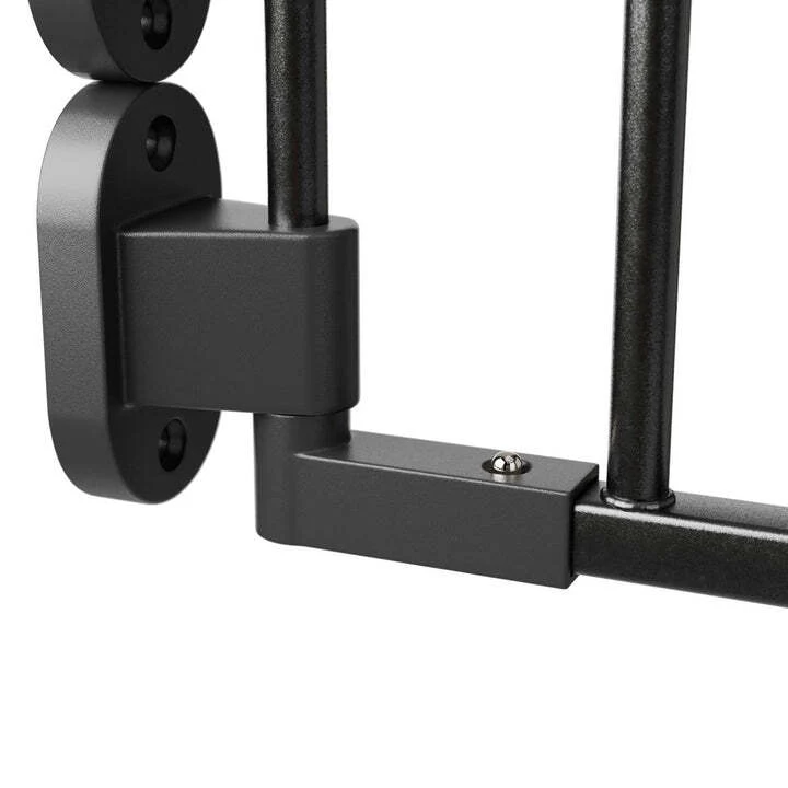 B-Ware Kamin- / Ofenschutzgitter 300 cm Sicherheitsgitter mit Tür schwarz Metall