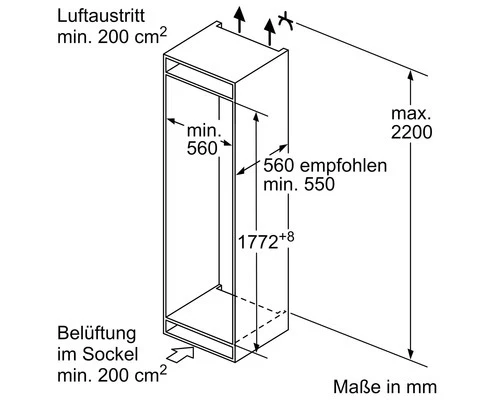 Bosch Kühl- und Gefrierkombination KIN86NSE0 NoFrost 260l Kühlteil 184l weiß