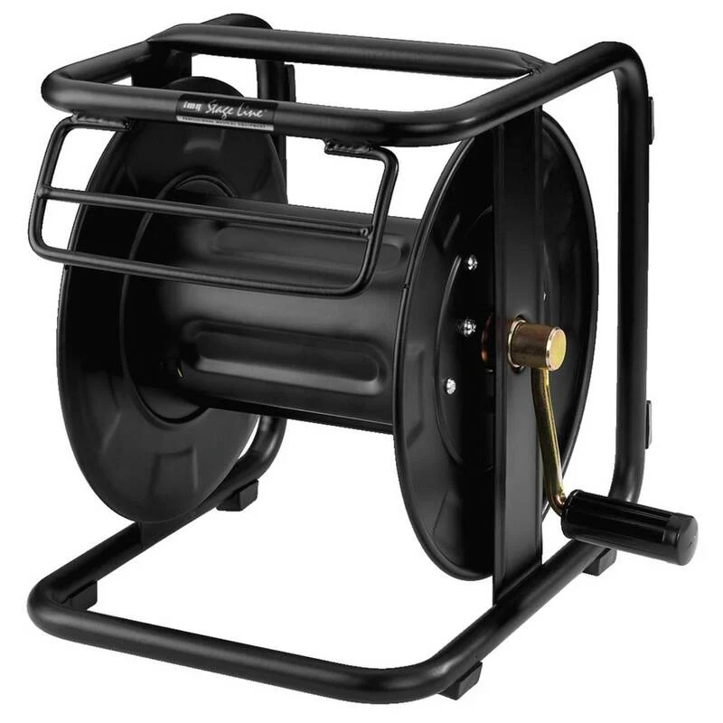B-Ware Monacor MCR-2 Kabeltrommel Schwarz Bühnenkabel-Zubehör Verlängerungskabel Ka718