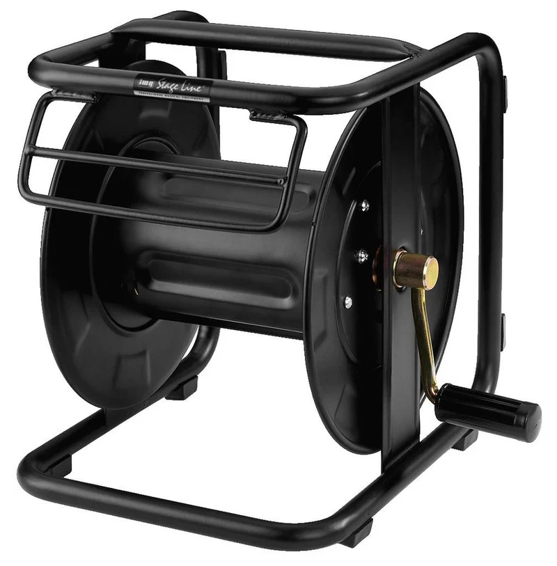 B-Ware Monacor MCR-2 Kabeltrommel Schwarz Bühnenkabel-Zubehör Verlängerungskabel Ka718