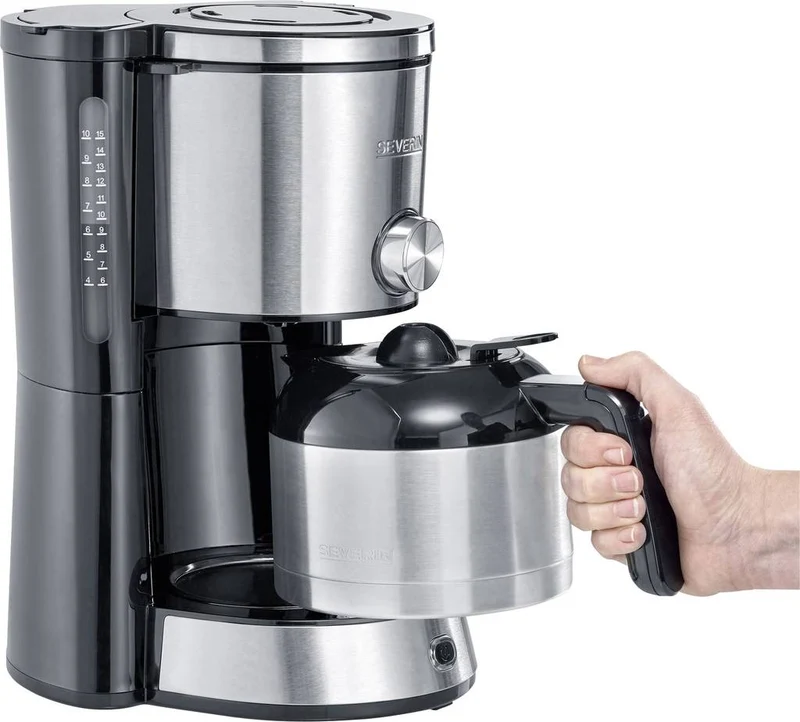 B-Ware Severin KA 4845 Type Switch Kaffeemaschine Edelstahl Fassungsvermögen Tassen=8