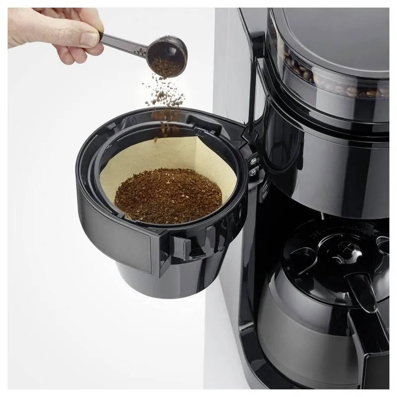 B-Ware Severin Kaffeemaschine KA 4831 mit Mahlwerk und Thermokanne schwarz 900W