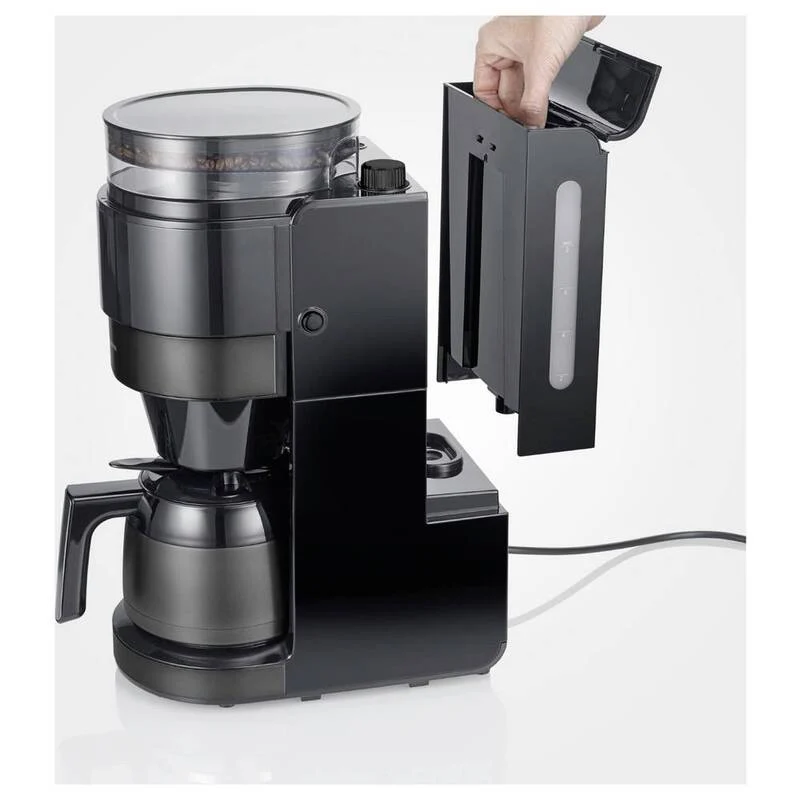 B-Ware Severin Kaffeemaschine KA 4831 mit Mahlwerk und Thermokanne schwarz 900W