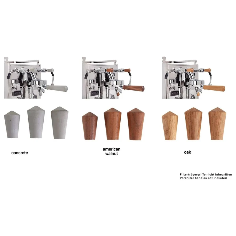 Profitec Griffset Holz oder Beton – Espressomaschinentuning – Holzgriffe – Hochwertiges Design